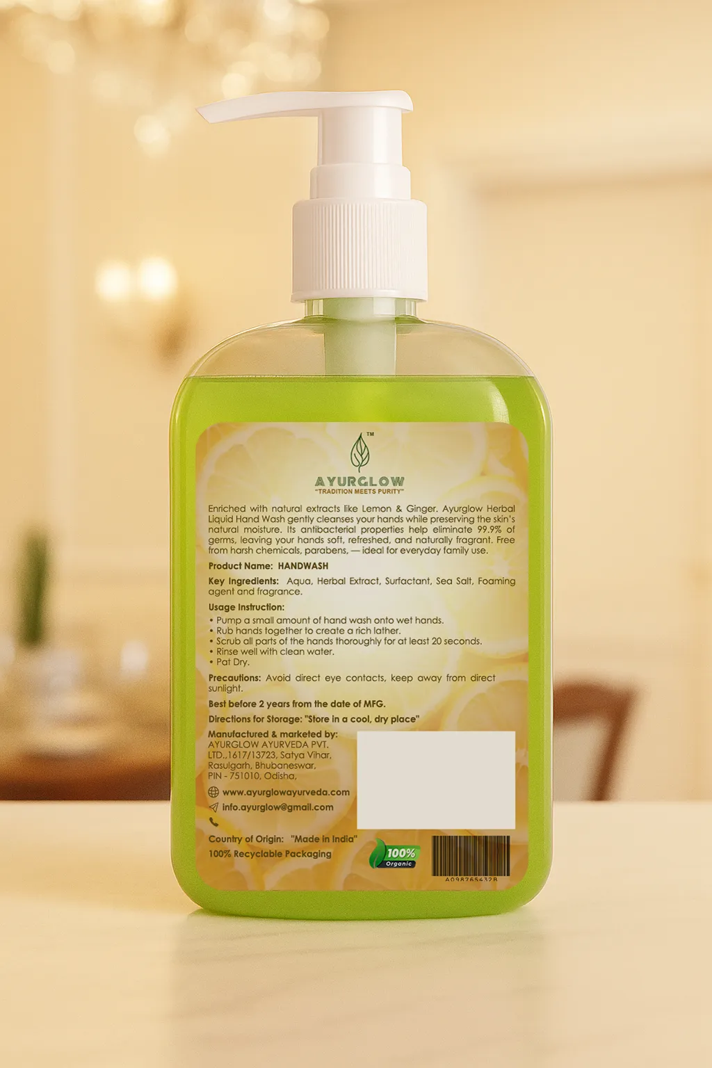Handwash Gel Lemon & Giger – image 2