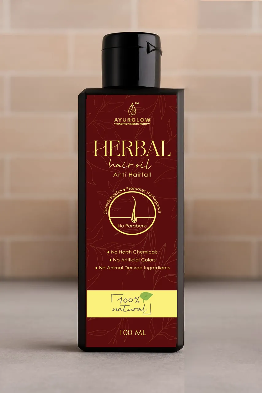 Ayurglow Herbal Hair Oil Anti Hair Fall 100 Ml – image 1