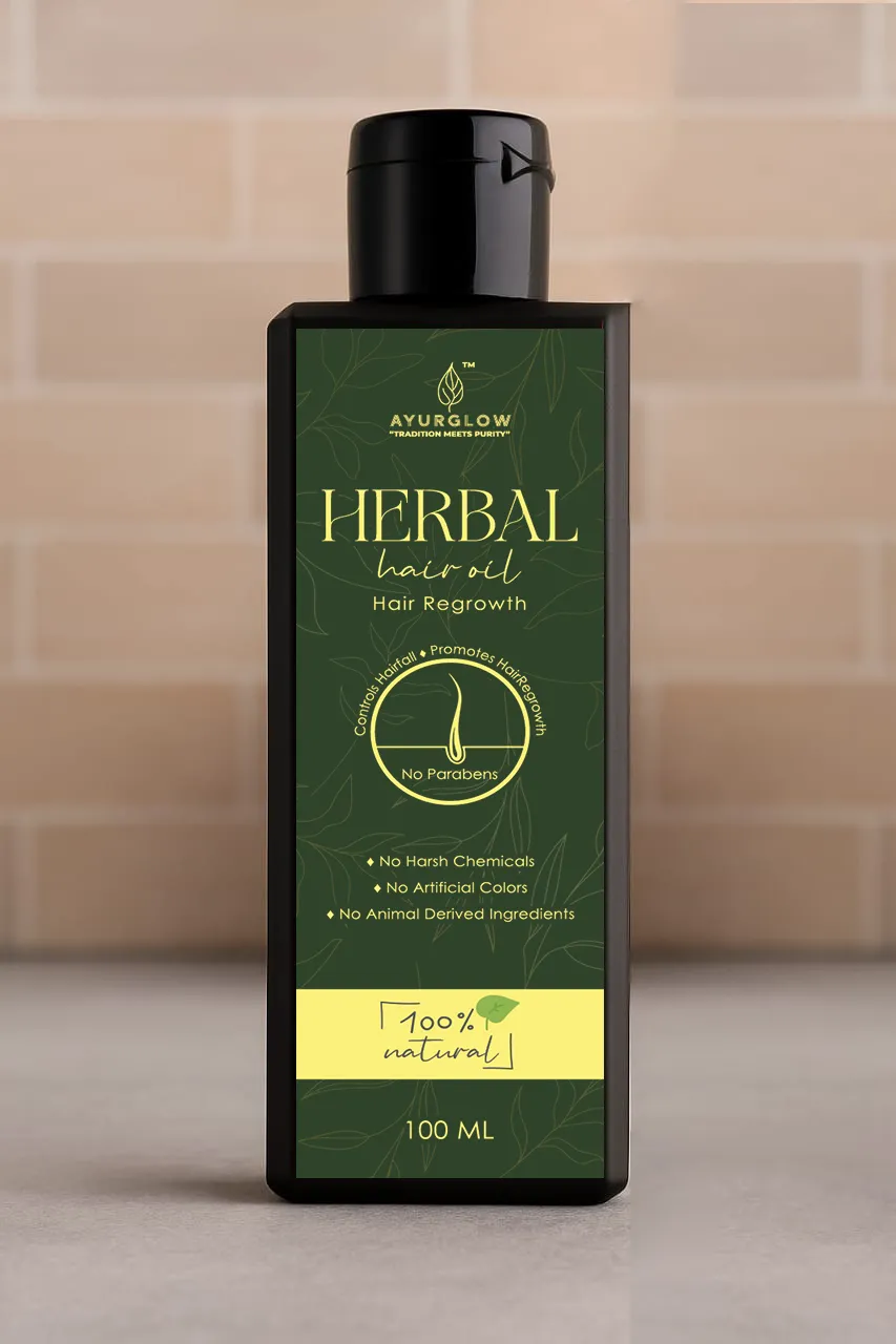 Ayurglow Herbal Regrowth Hair Oil – image 1