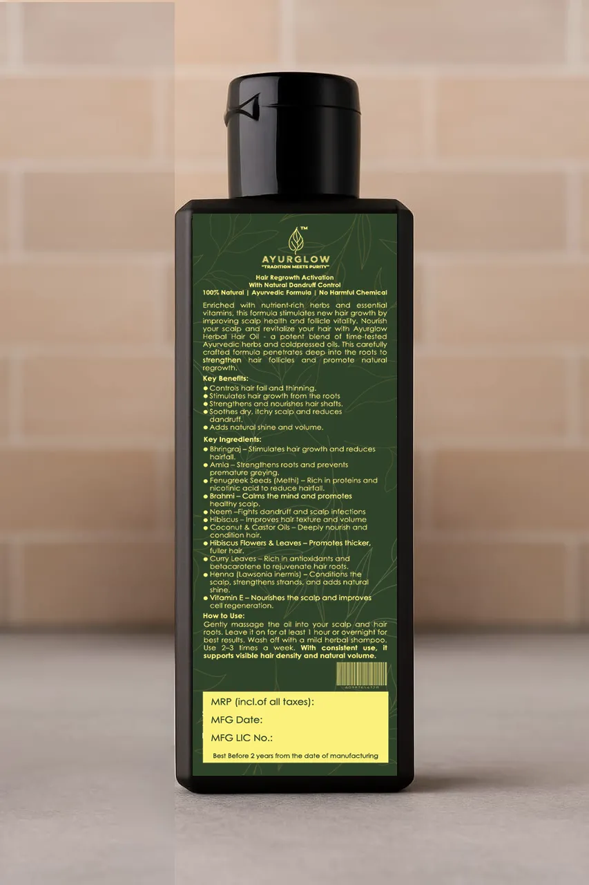 Ayurglow Herbal Regrowth Hair Oil – image 2