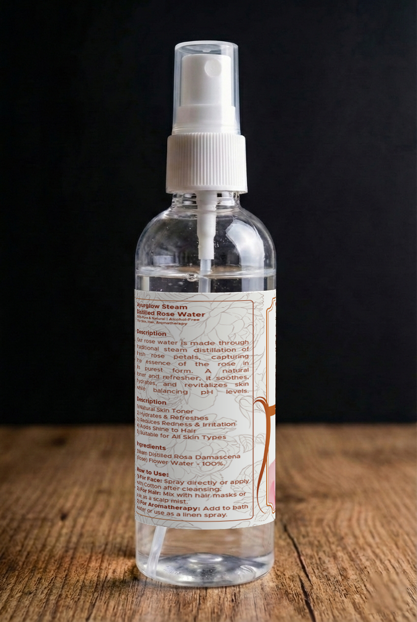 AyurGlow Rose Water 100ML - Serum – image 2