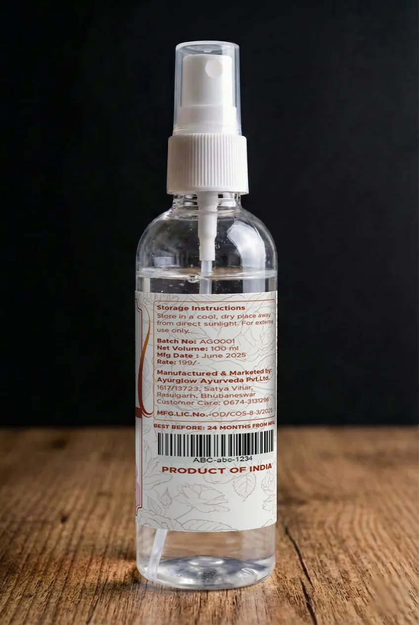 AyurGlow Rose Water 100ML - Serum – image 3