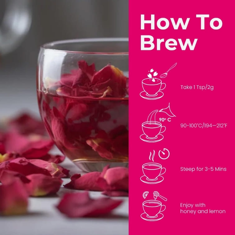 Rose Petal Flower Herbal Tea 40 Grm – image 8