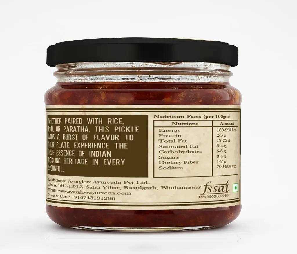 Garlic Pickle Home Made 325 gm – image 2