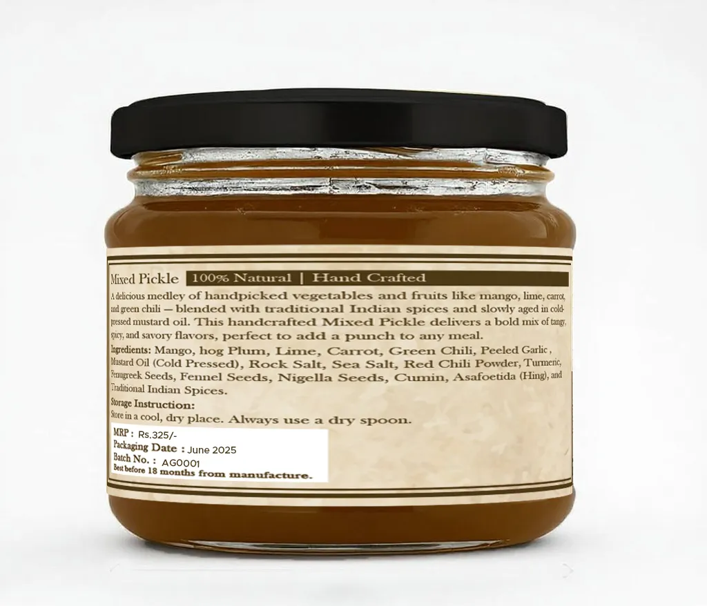Mixed Fruit Pickle Home Made 325 gm – image 2