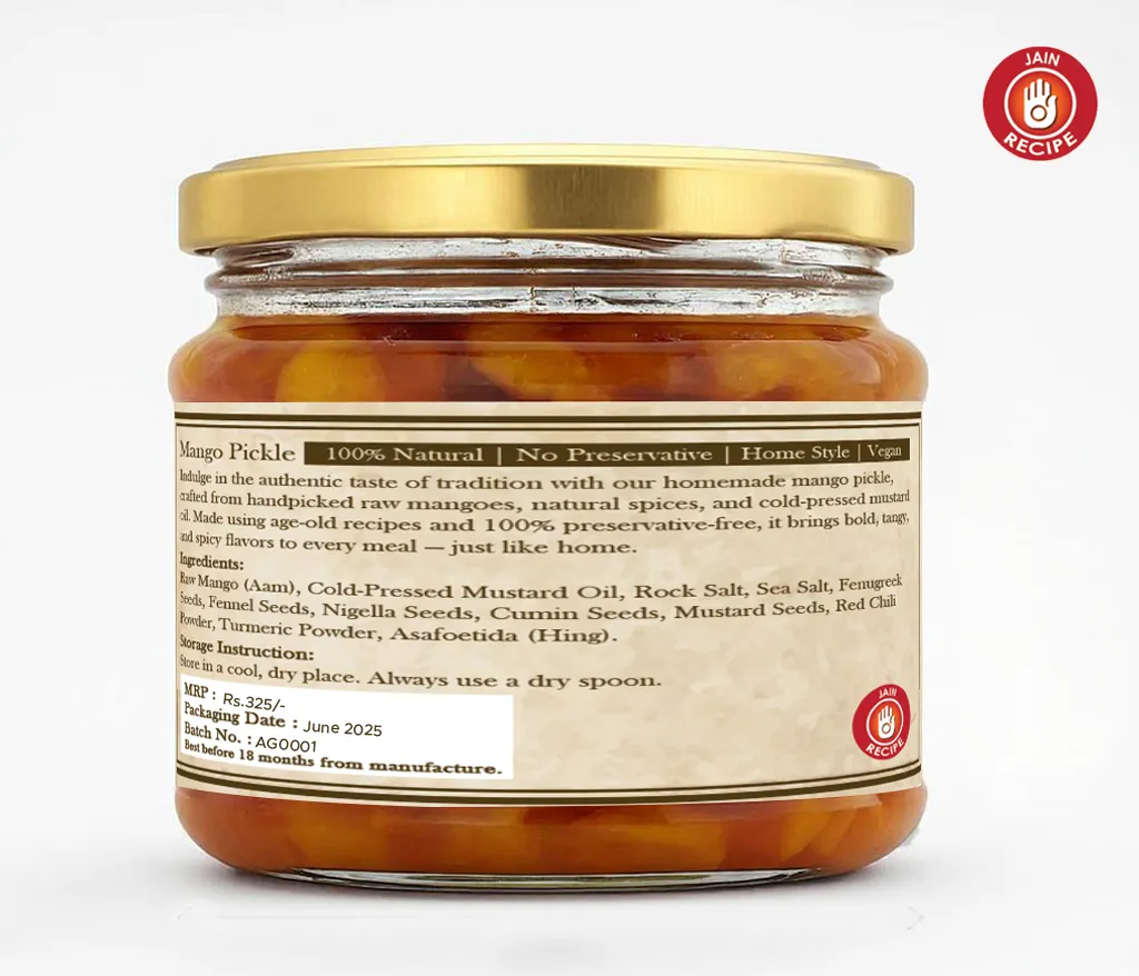 Mango Pickle Home Made 325 gm – image 2