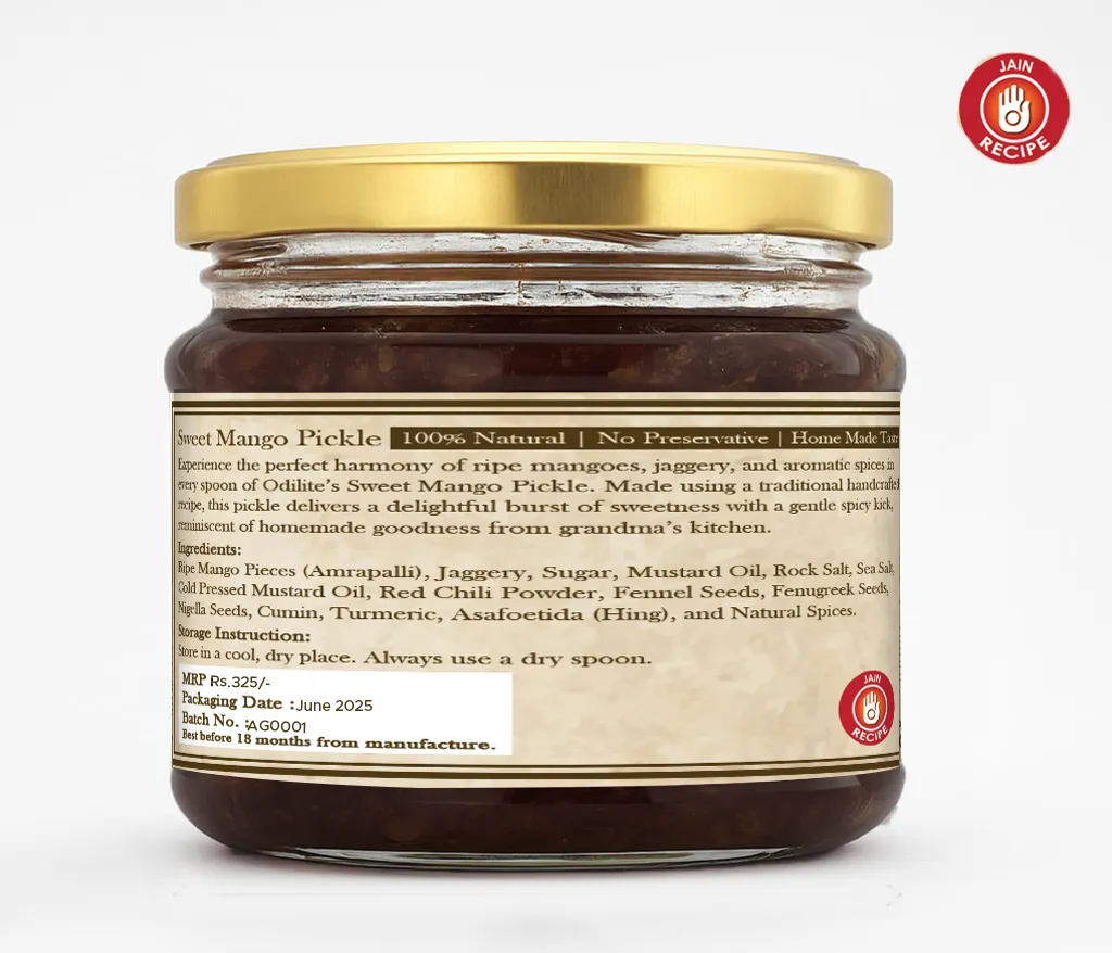 Sweet Mango Pickle Home Made 325 gm – image 3