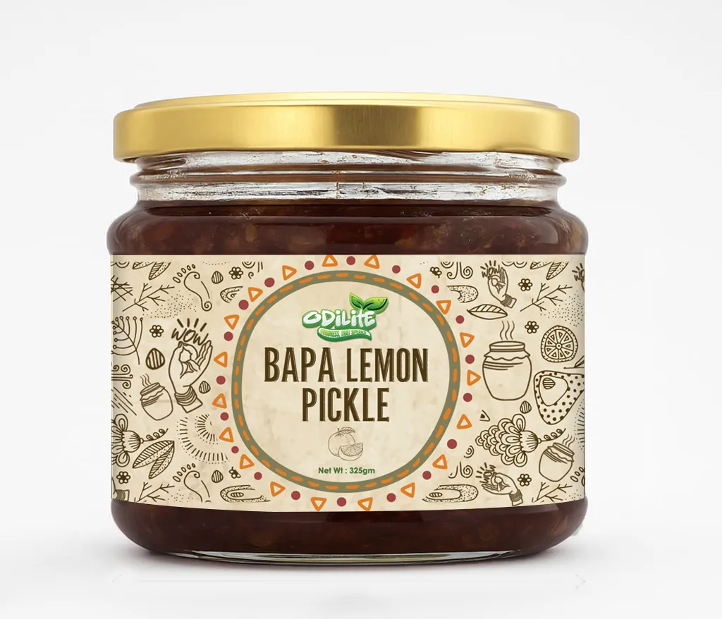 Bapa Lemon Pickle Home Made 325 gm (Jain Recipe) – image 1