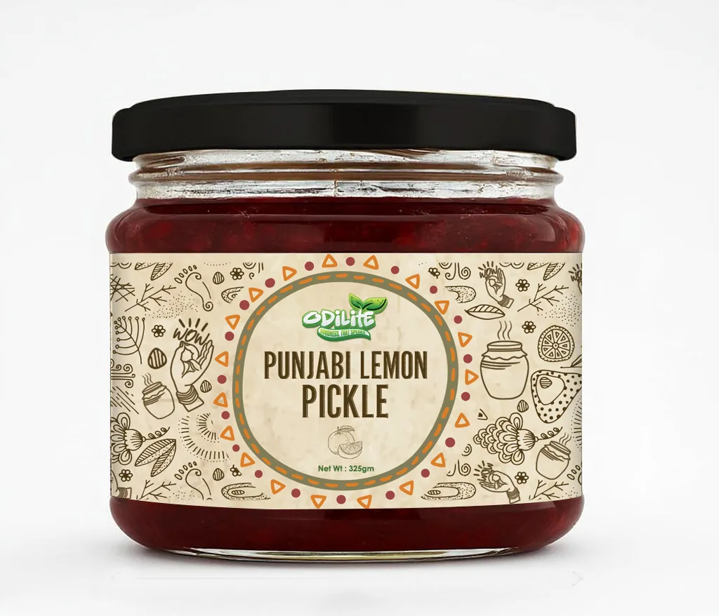 Punjabi Lemon Pickle Home Made 325 gm (Jain Recipe) – image 1