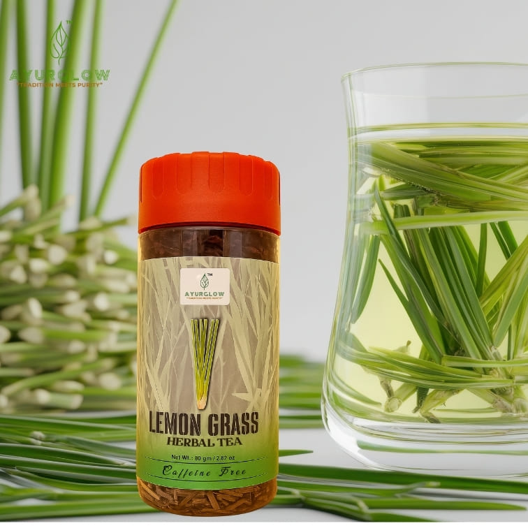  Ayurglow Lemongrass Herbal Tea 80 Grm – image 2