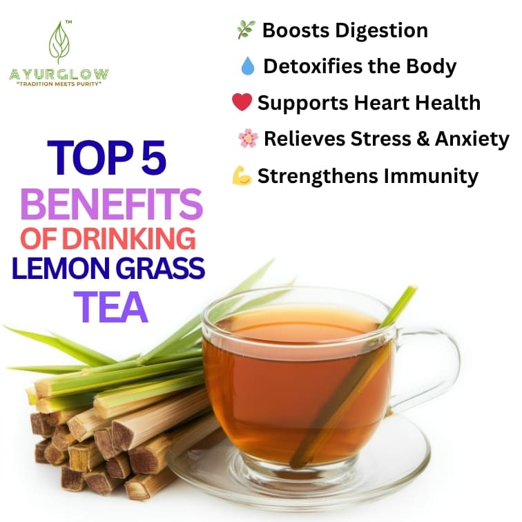  Ayurglow Lemongrass Herbal Tea 80 Grm – image 3
