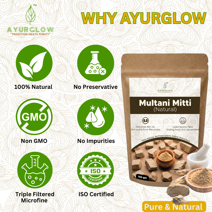 AyurGlow Natural Multani Mitti – image 3
