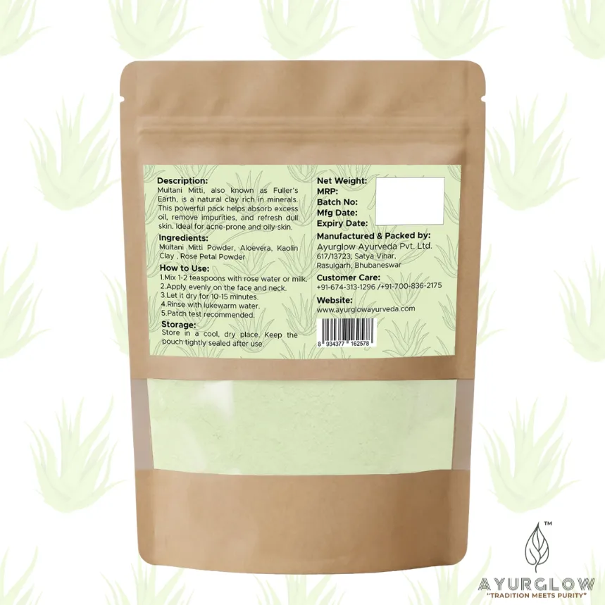 AyurGlow Multani Mitti with Aloe Vera – image 2