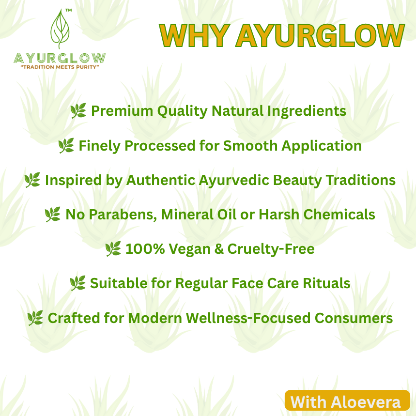 AyurGlow Multani Mitti with Aloe Vera – image 4