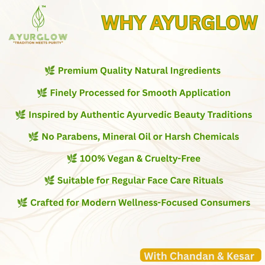 AyurGlow Multani Mitti with Chandan & Kesar – image 4