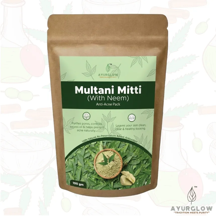 AyurGlow Multani Mitti with Neem – image 1