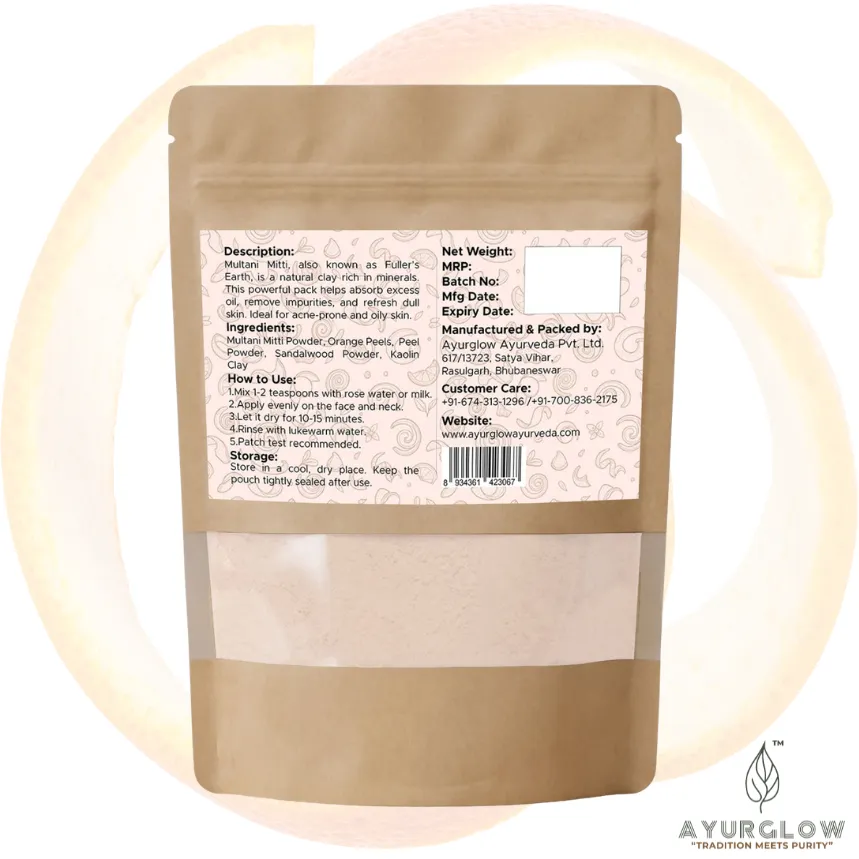 AyurGlow Multani Mitti with Orange Peel – image 2