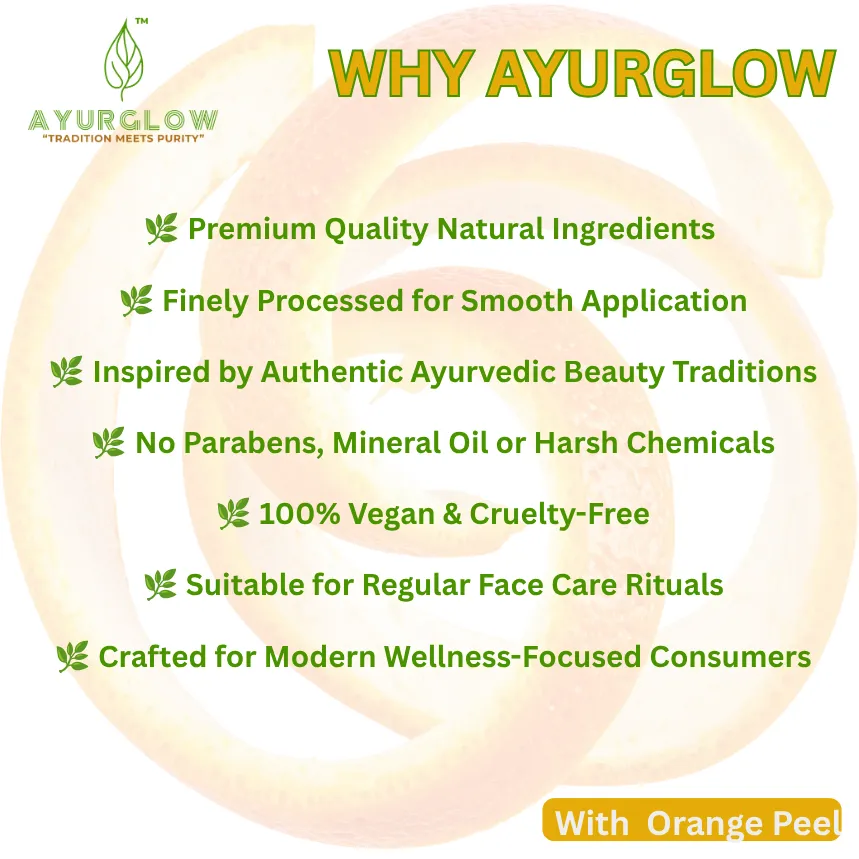 AyurGlow Multani Mitti with Orange Peel – image 4