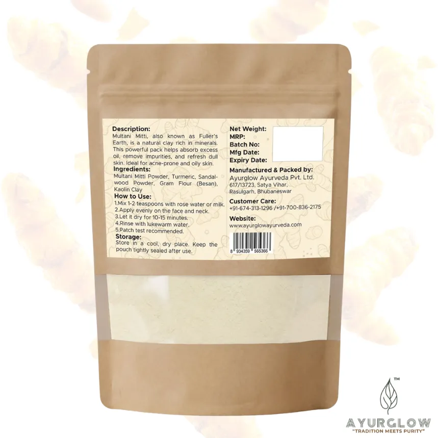 AyurGlow Multani Mitti with Turmeric – image 2