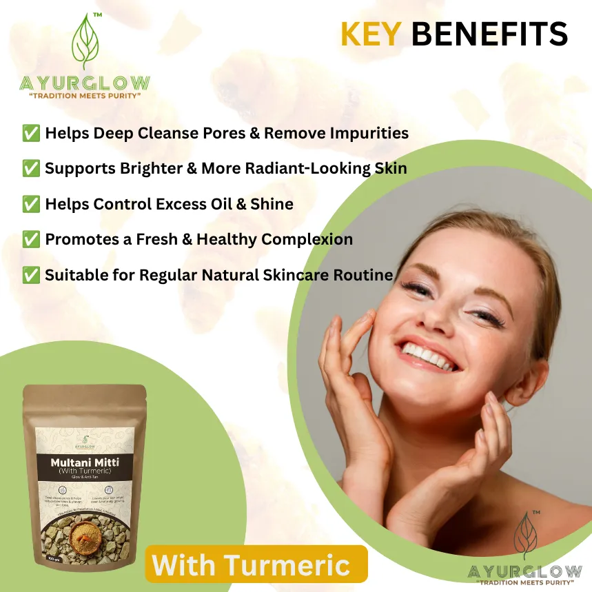 AyurGlow Multani Mitti with Turmeric – image 3
