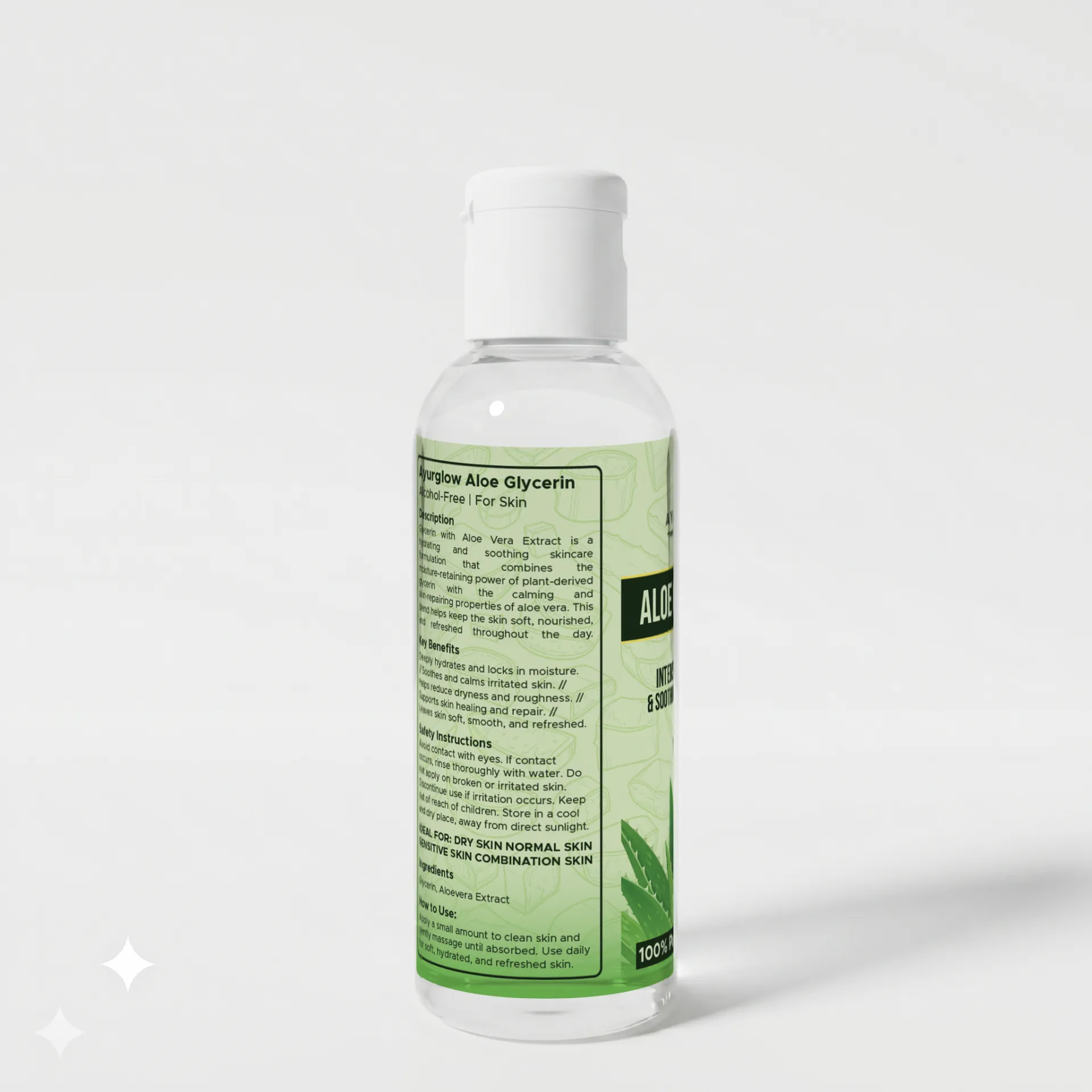 AyurGlow Glycerine with Aloe Vera Extract – Deep Hydration & Natural Skin Nourishment – image 3