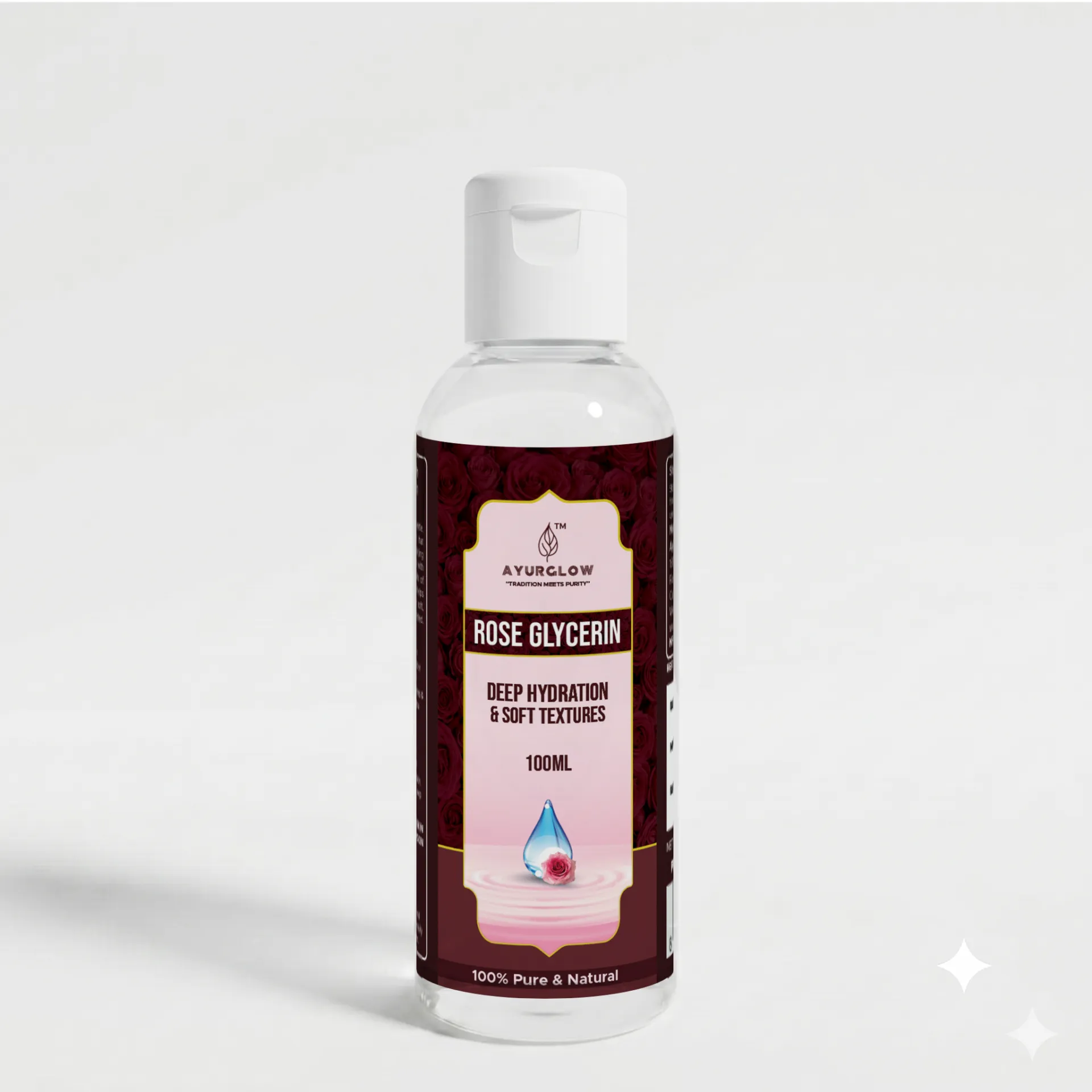 Ayurglow Glycerin with Rose Extract – Deep Moisturizing & Skin Softening Formula – image 2