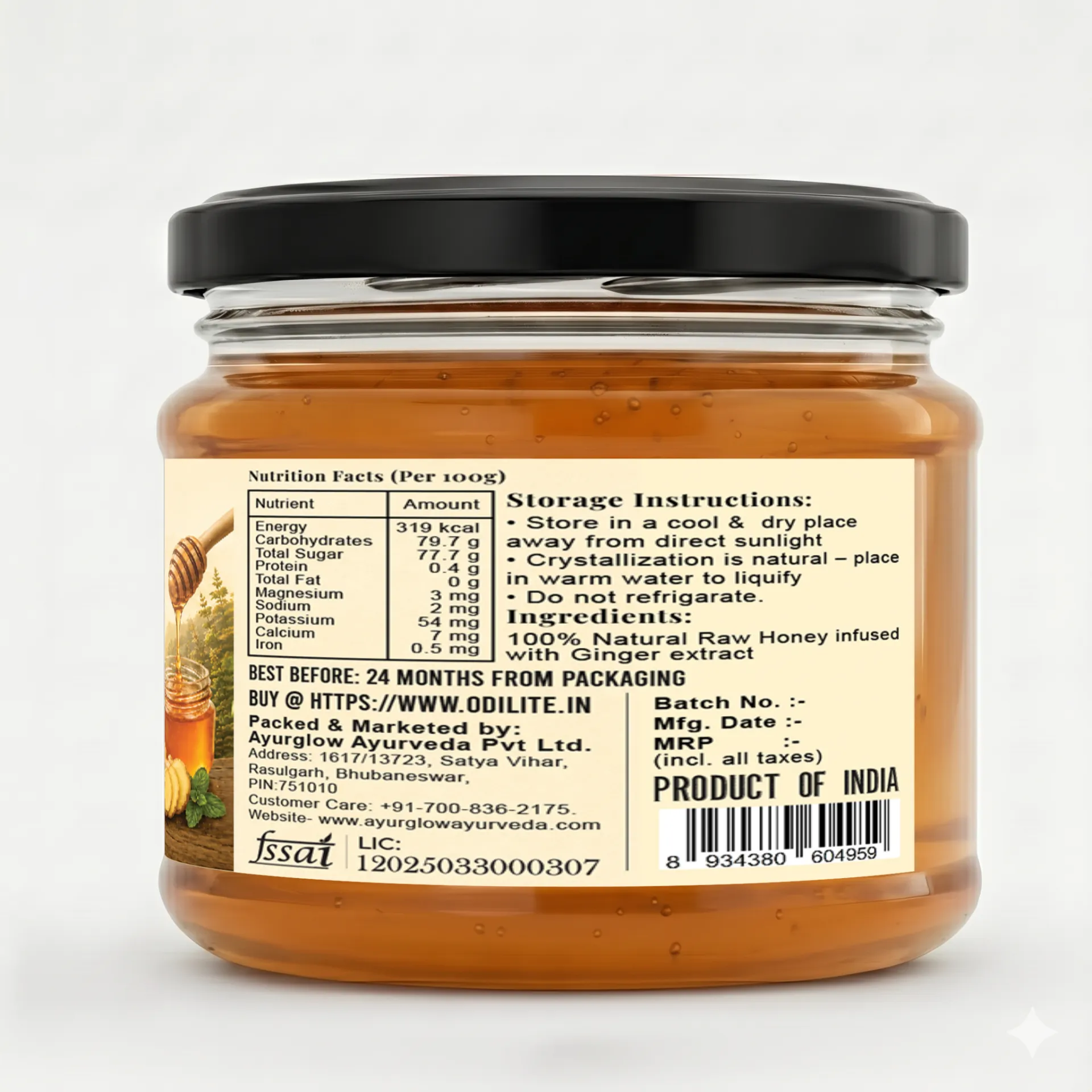 Ayurglow Ginger Honey – image 3