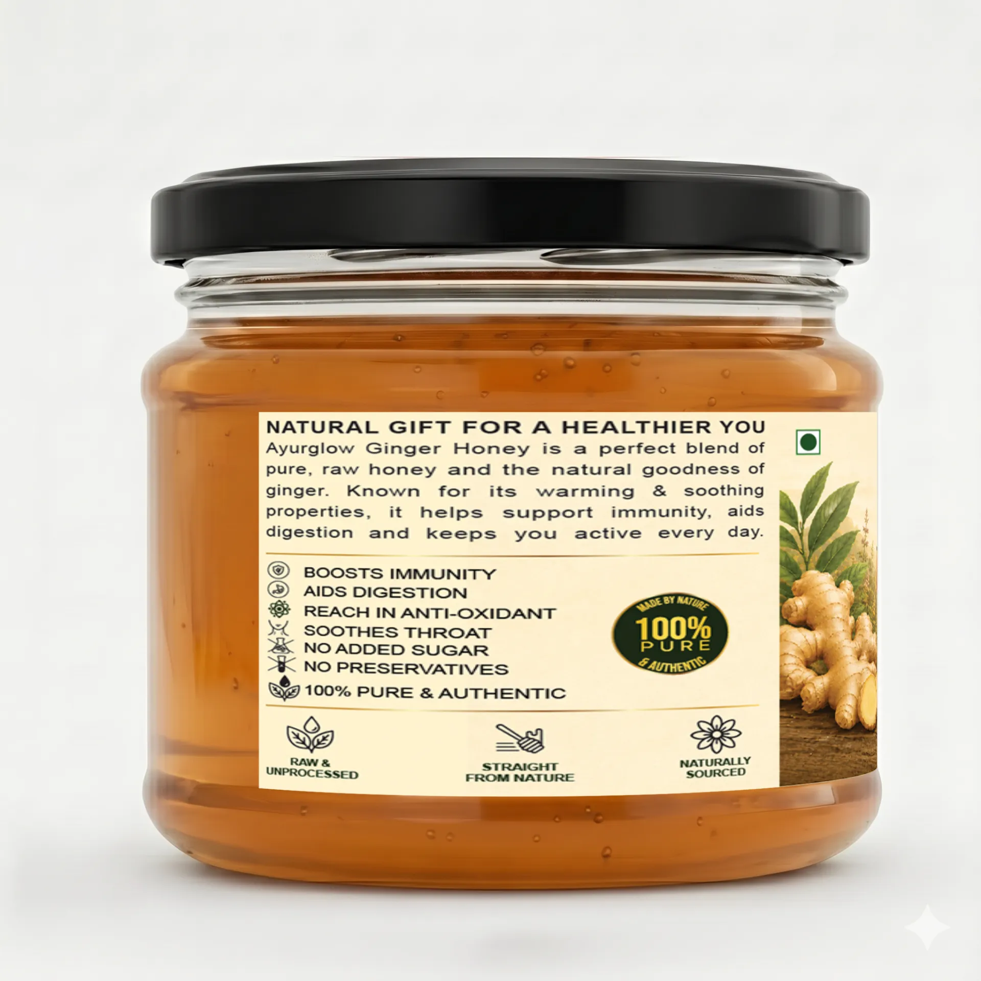 Ayurglow Ginger Honey – image 2