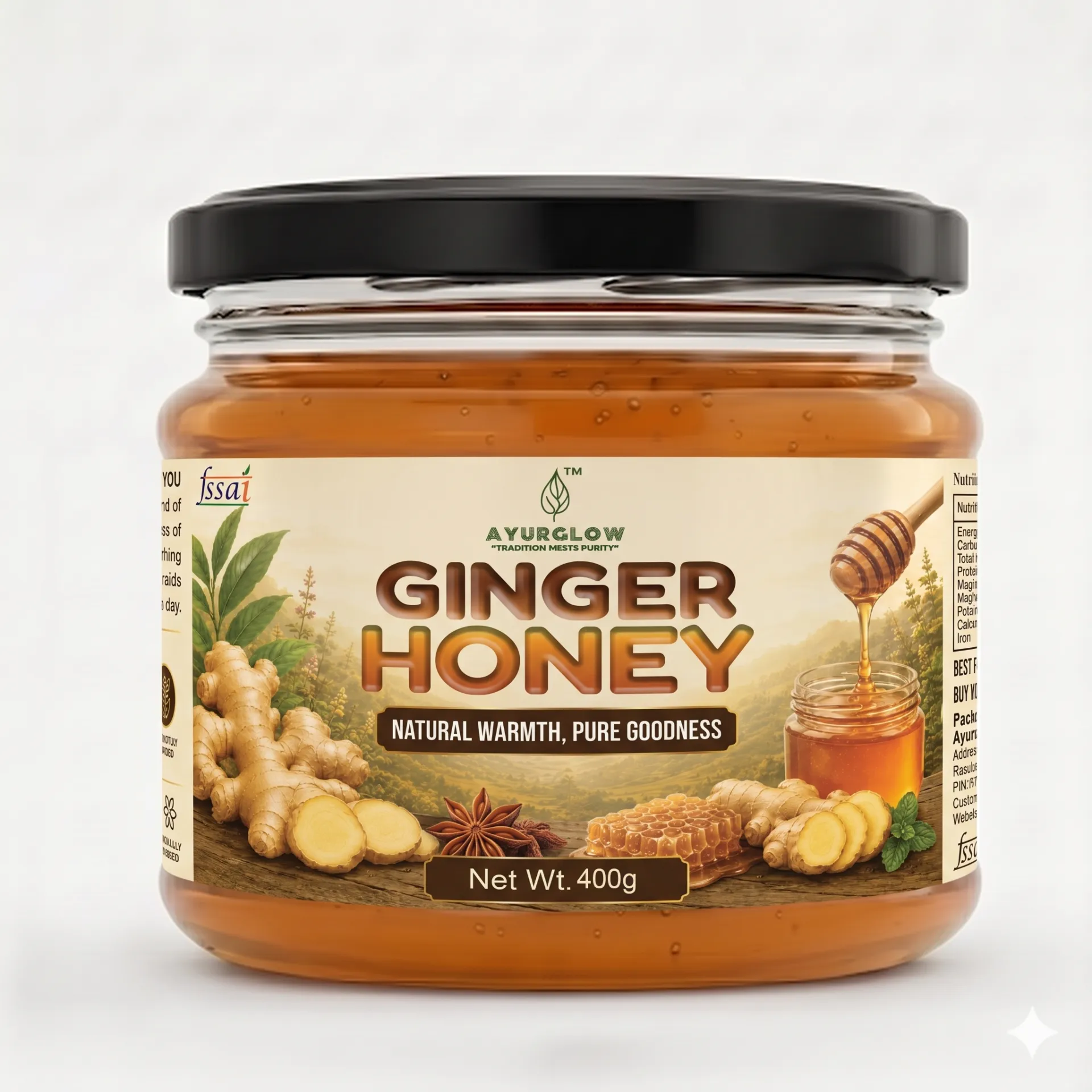 Ayurglow Ginger Honey – image 1