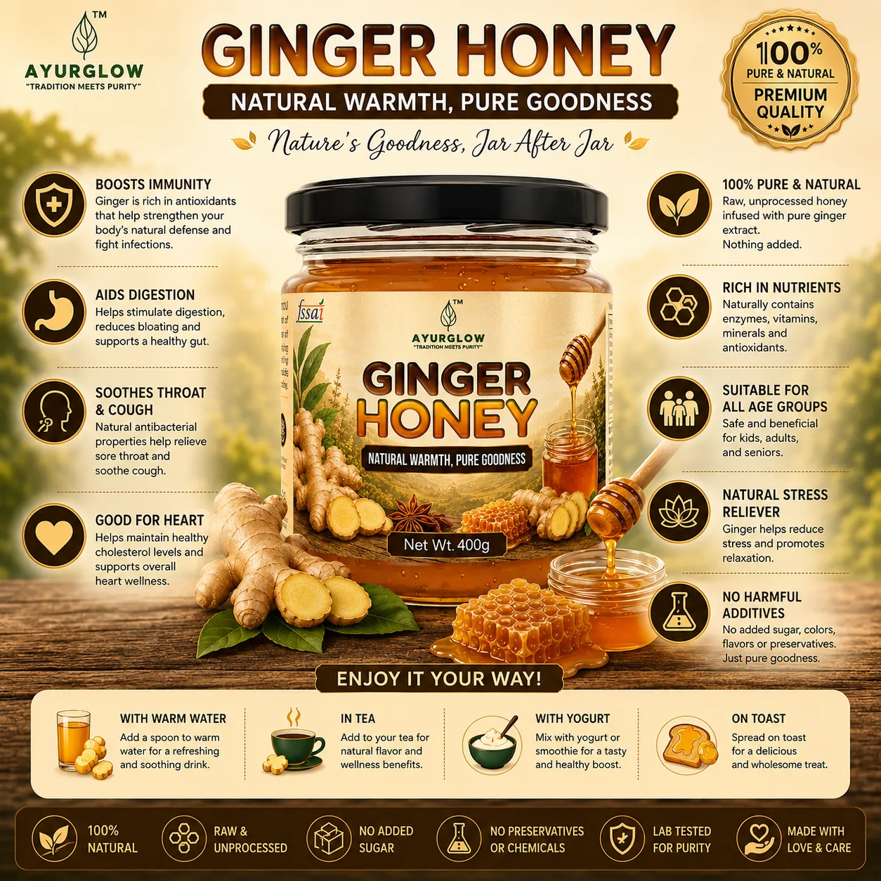 Ayurglow Ginger Honey – image 4
