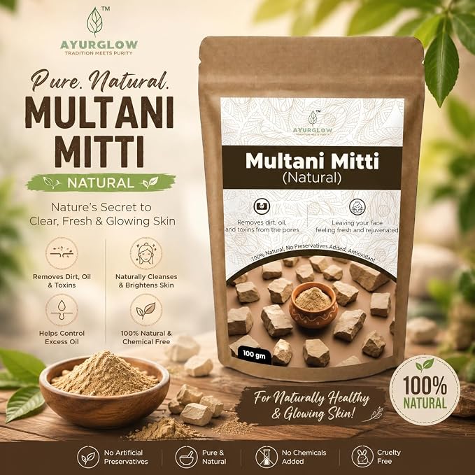 AyurGlow Natural Multani Mitti - Image 1