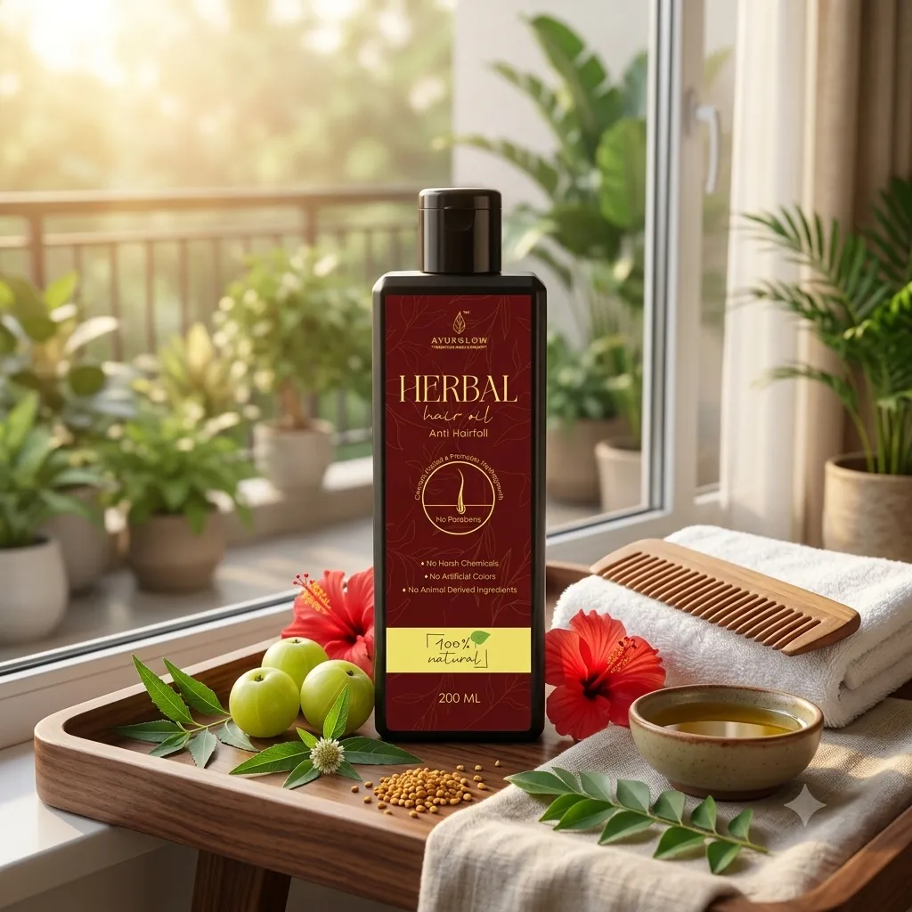 Ayurglow Herbal Anti Hair Fall Oil 200ML – image 4