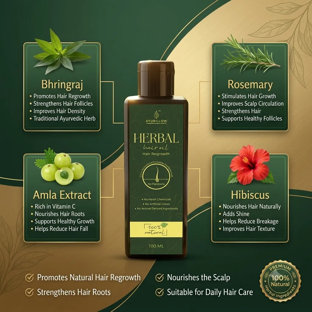 Ayurglow Herbal Regrowth Hair Oil – image 6