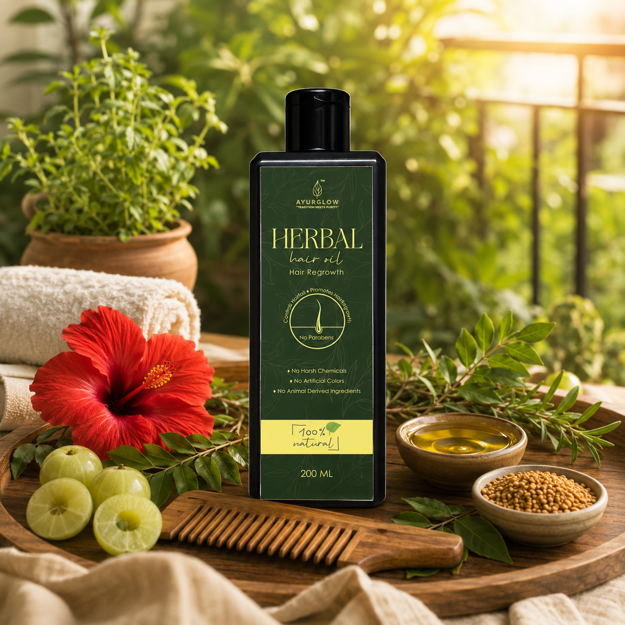 Ayurglow Herbal Regrowth Hair Oil – image 6