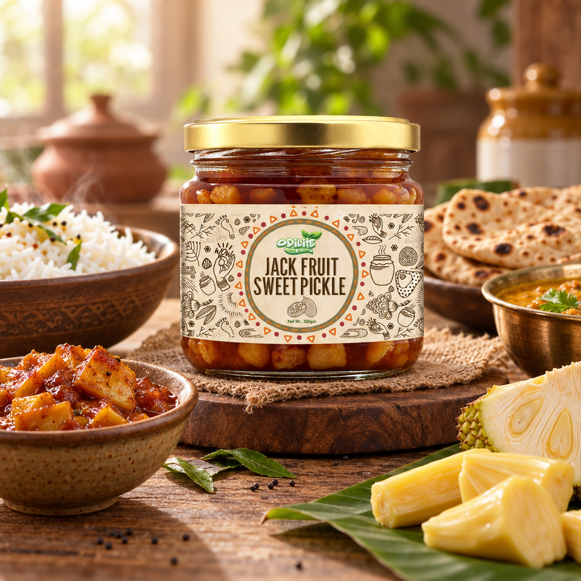Sweet Jackfruit Pickle Home Made 325 gm (Jain Recipe) – image 1