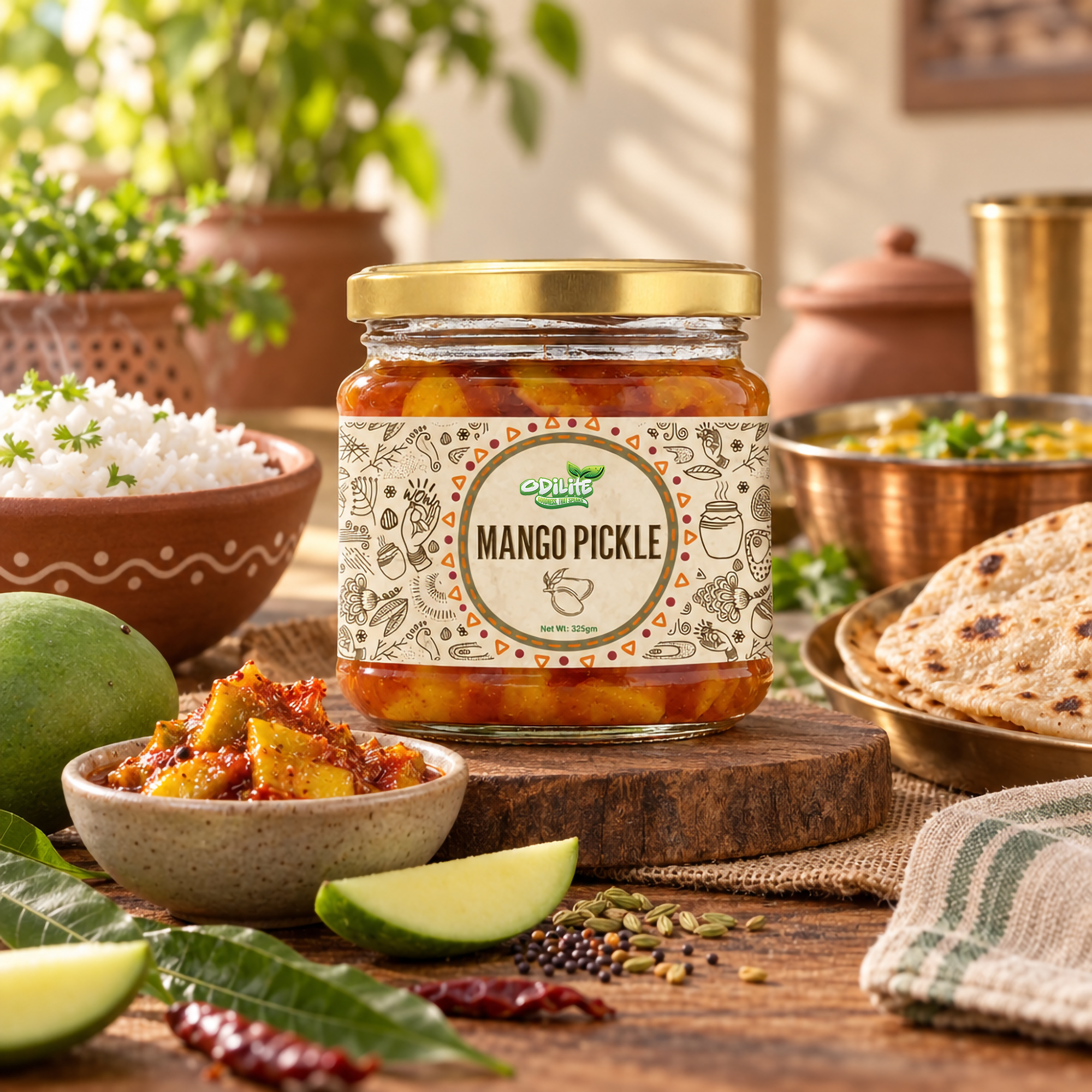 Mango Pickle Home Made 325 gm – image 1