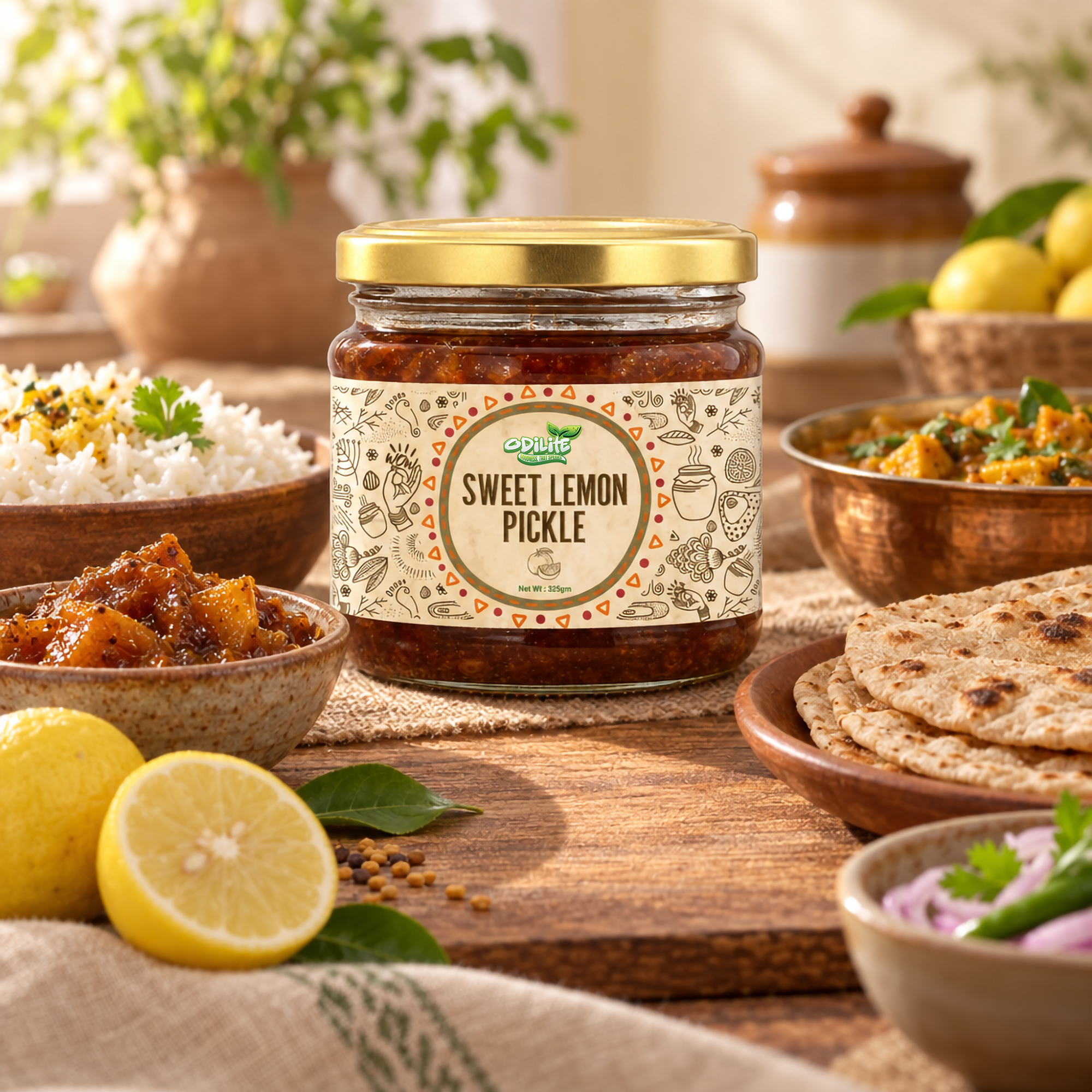 Sweet Lemon Pickle Home Made  325 gm (Jain Recipe) – image 1