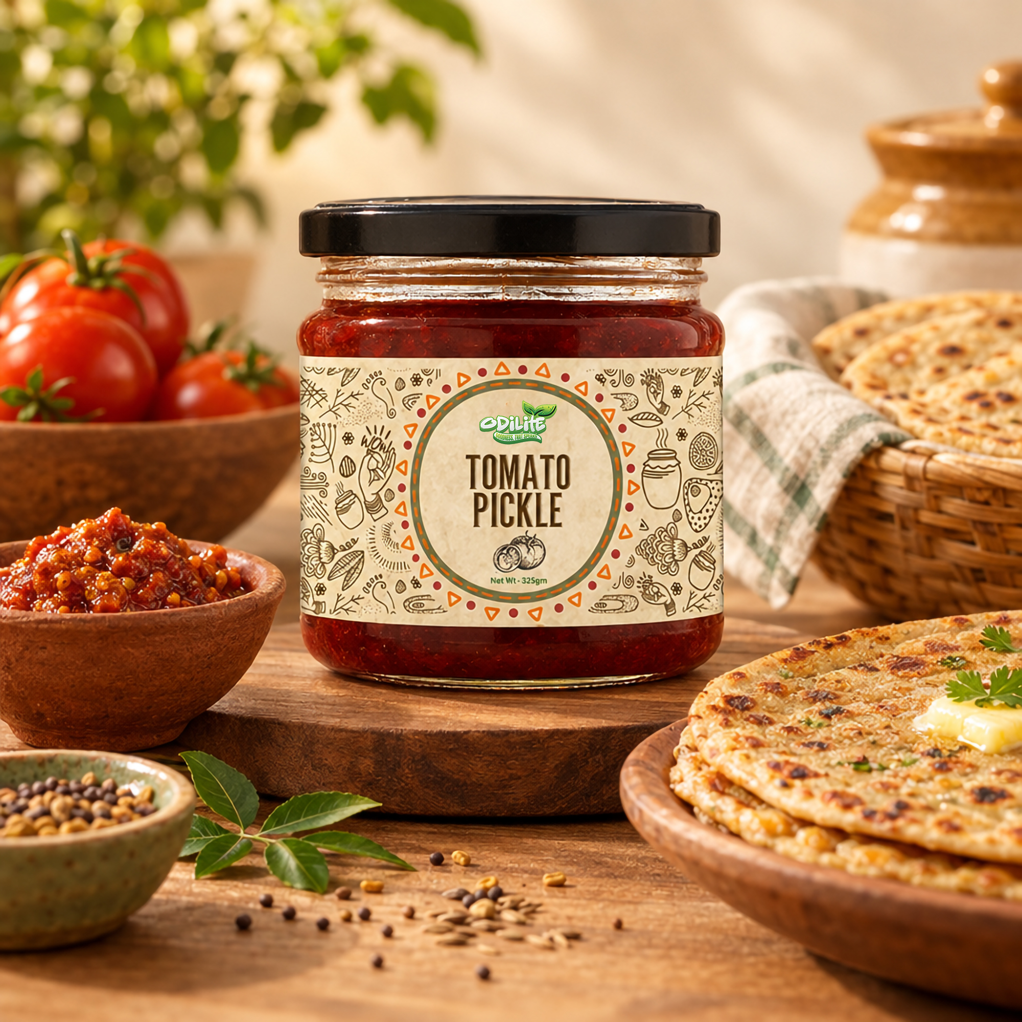 Tomato Pickle Home Made 325 gm – image 1