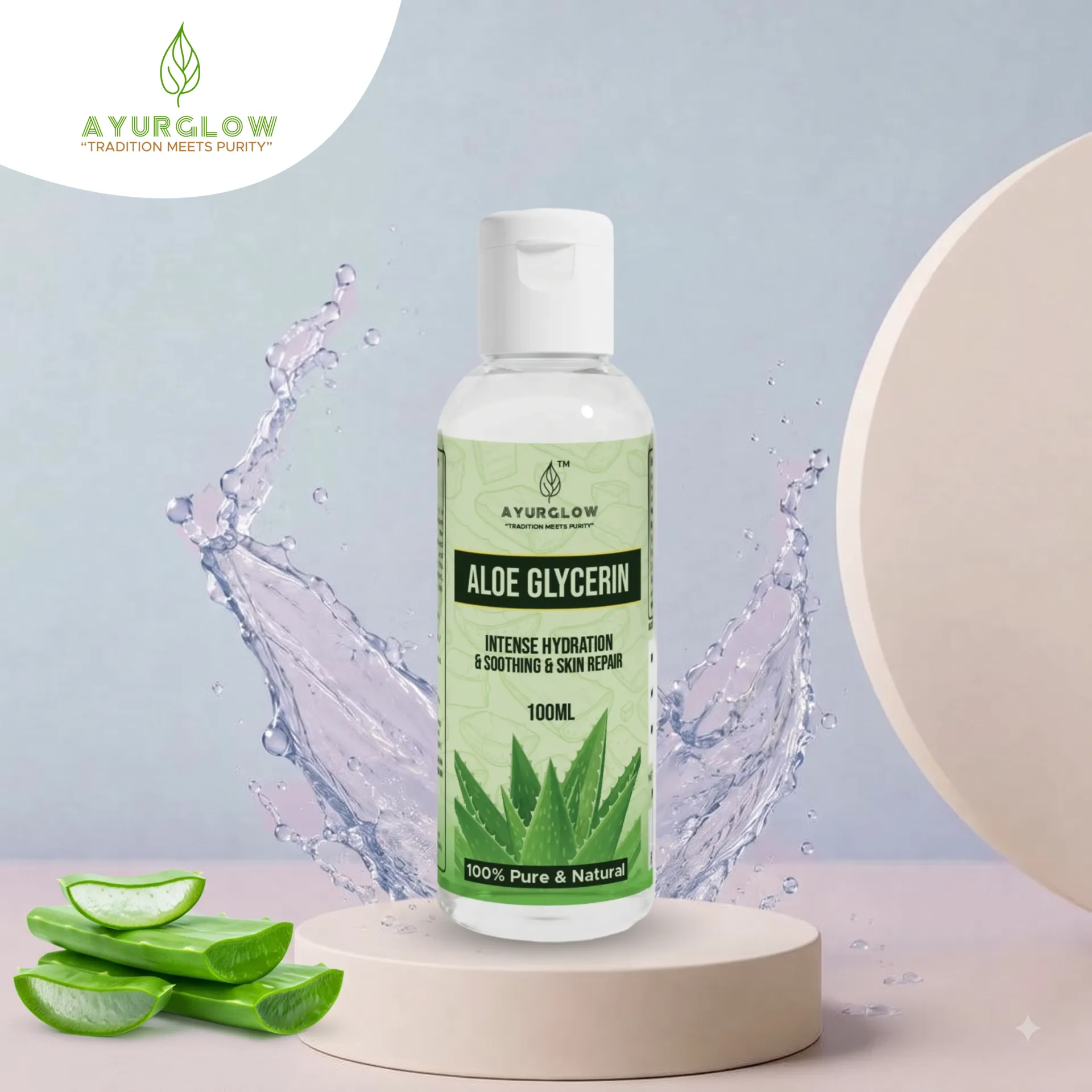 AyurGlow Glycerine with Aloe Vera Extract – Deep Hydration & Natural Skin Nourishment – image 7
