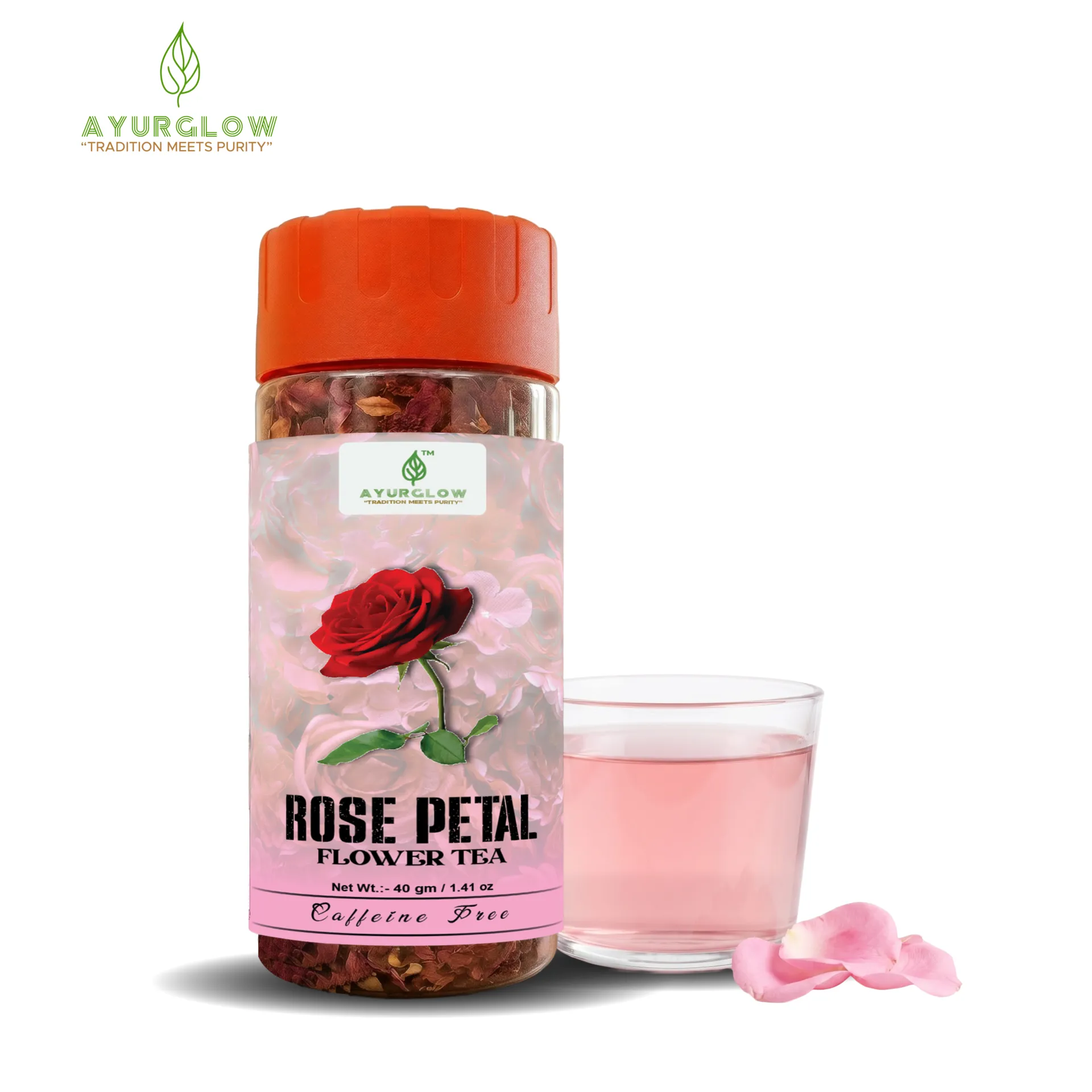 Rose Petal Flower Herbal Tea 40 Grm – image 2