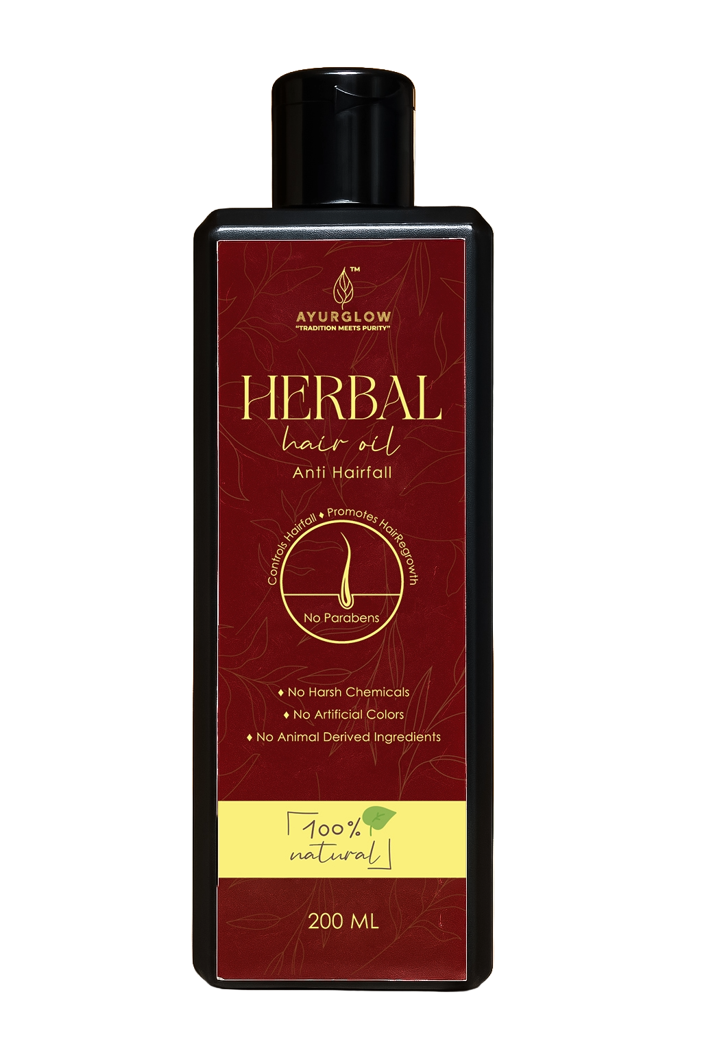 Ayurglow Herbal Anti Hair Fall Oil 200ML – image 2